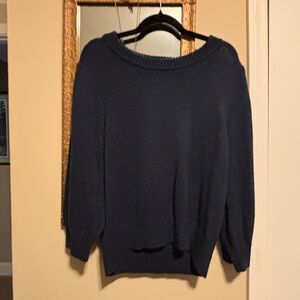 Evereve Midnight Blue Crew Neck Sweater